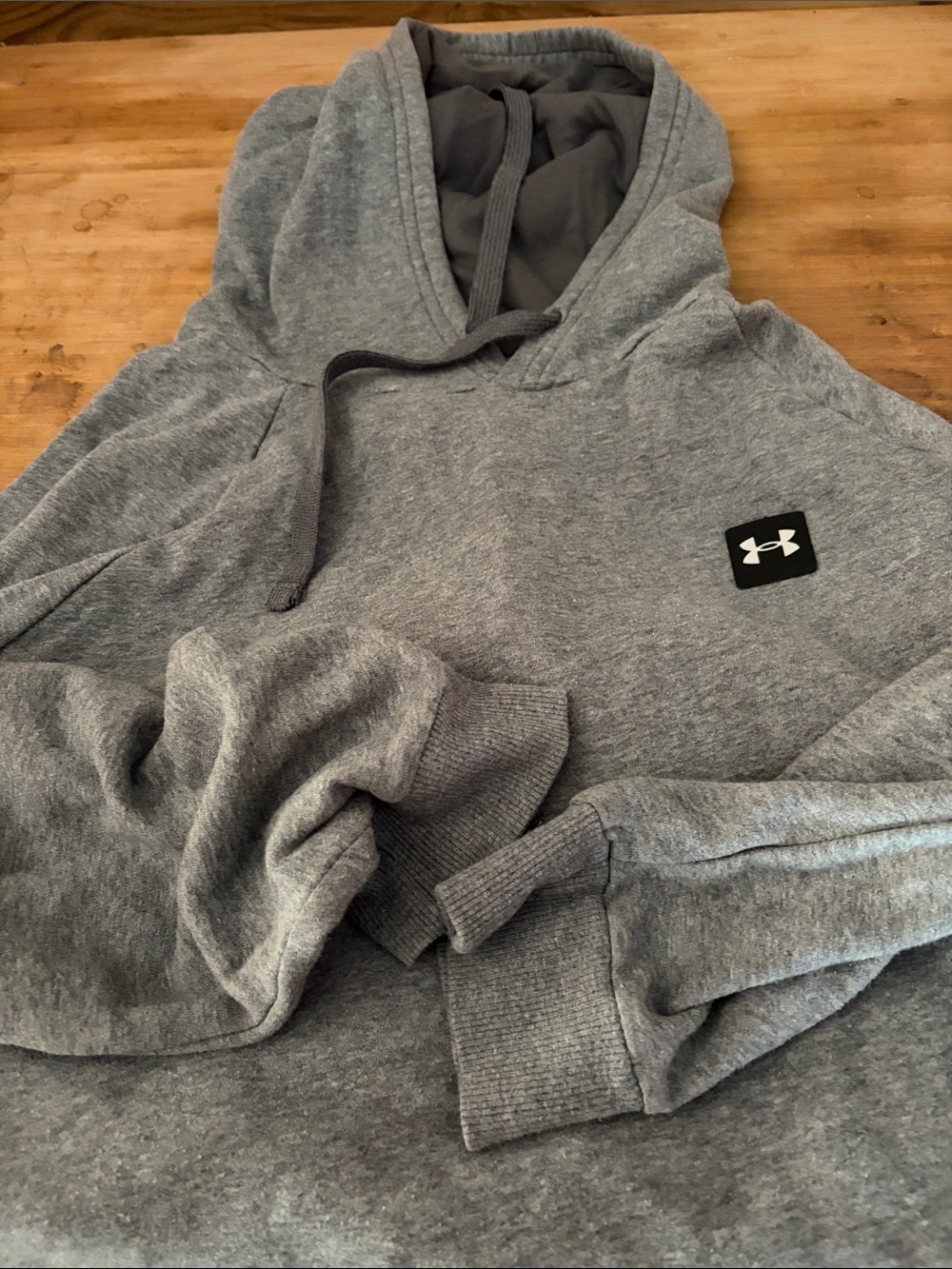 Under Armour Men's Heather Gray Crewneck Hoodie